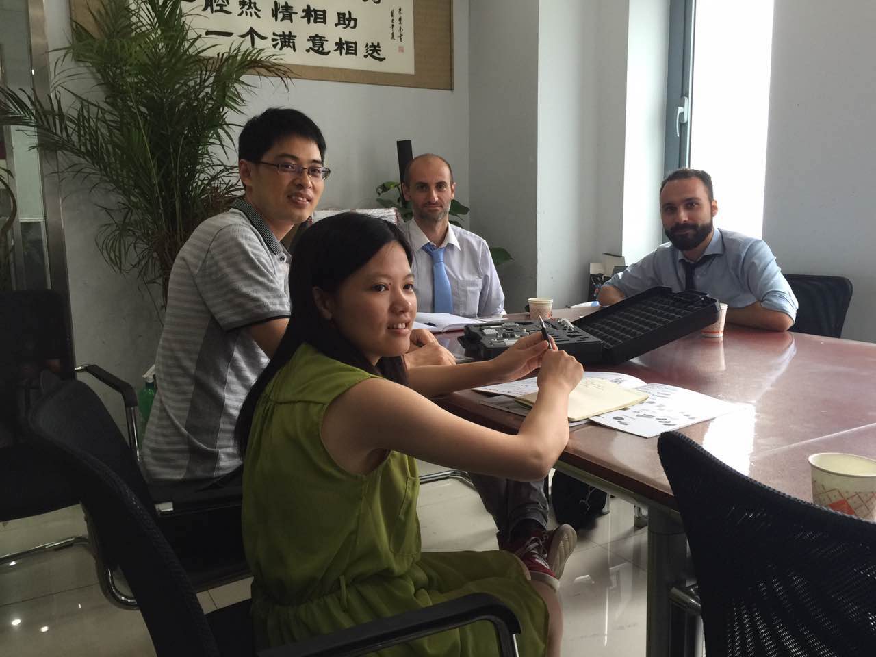 意大利AIGNEP工廠負責(zé)人matteo pomelli蒞臨我司